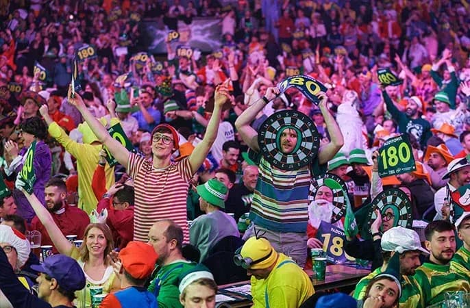 Fancy-dress crowd at Alexandra Palace