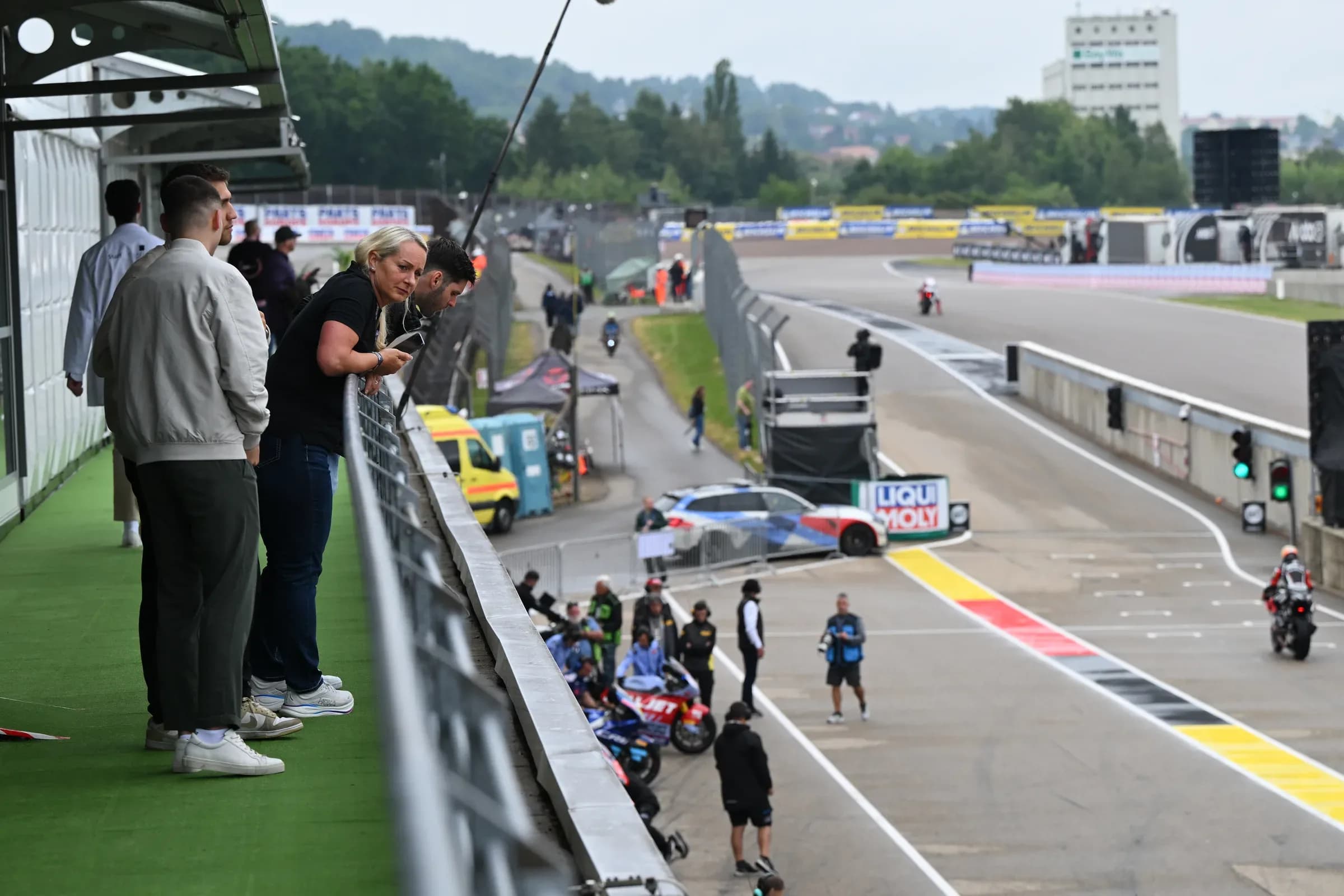 View over the circuit from the VIP Village